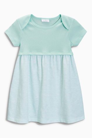 Mint Stripe Jersey Dress (0mths-2yrs)